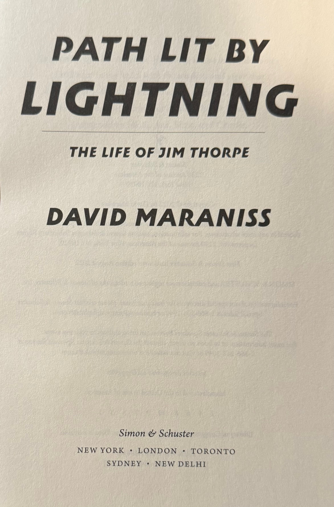 Path Lit by Lightning The Life of Jim Thorpe