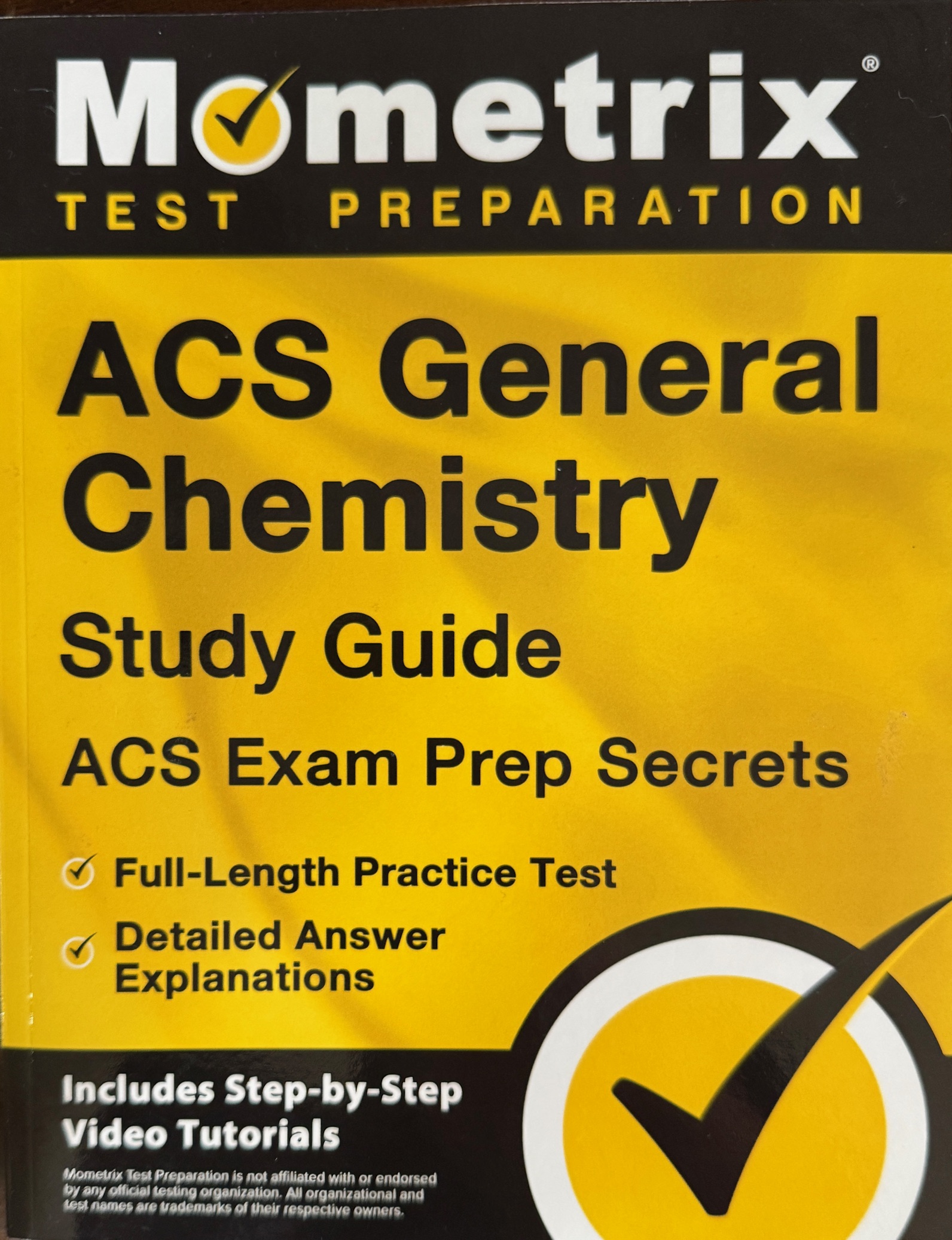 ACS General Chemistry Study Guide - ACS Exam Prep Secrets, Full-Length Practice Test, Detailed Answer Explanations: [Includes Step-by-Step Video Tutorials]