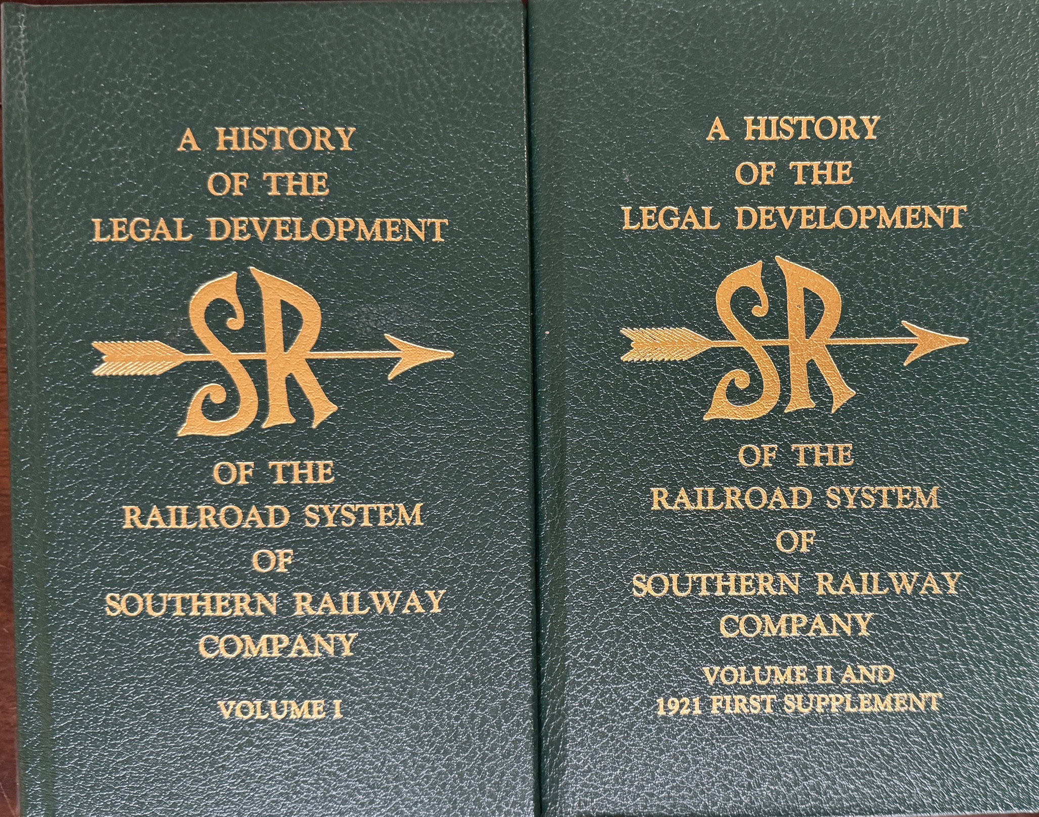 A History of the Legal Development of the Railroad System of Southern Railway Company (2 Volume Set plus 1921 Supplement)