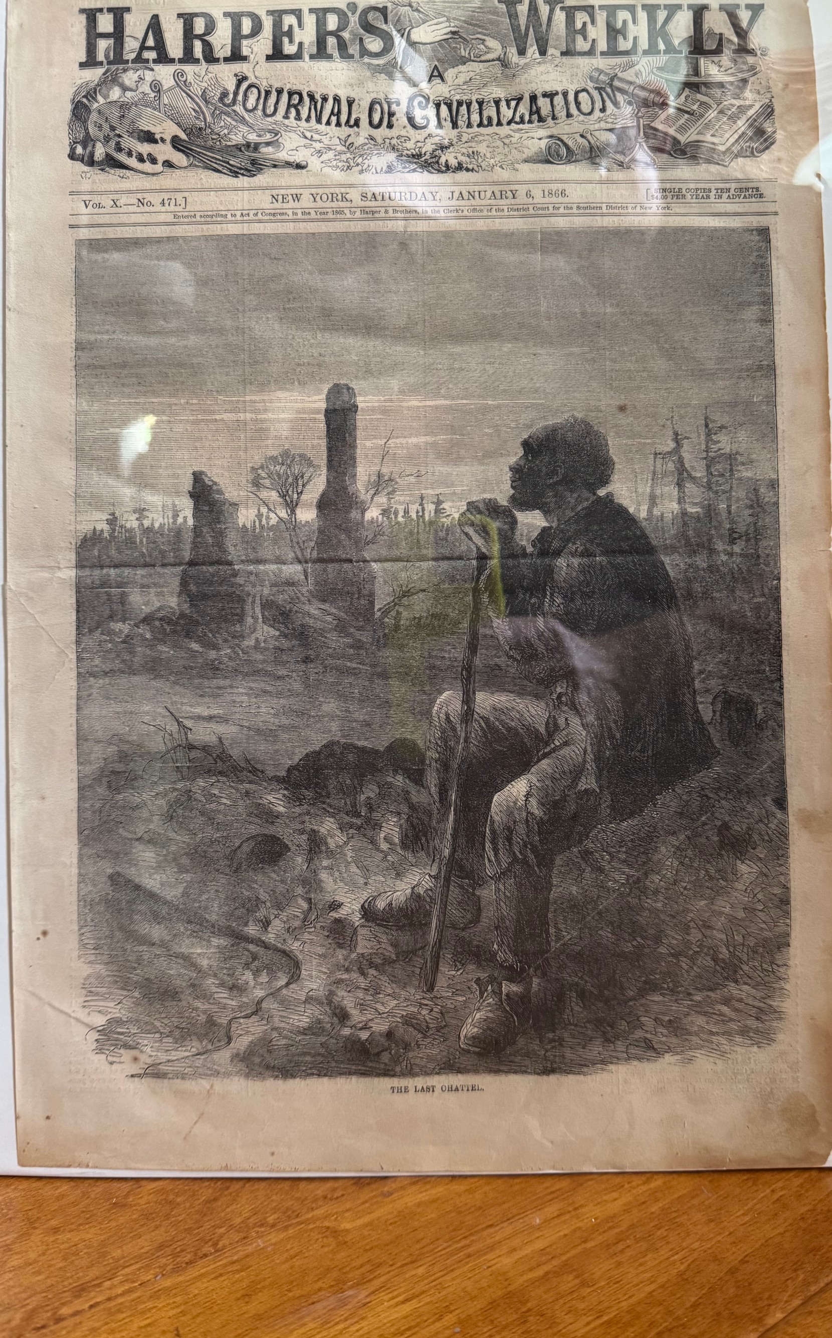 The Last Chattel - Original Print [Front Page Illustration]