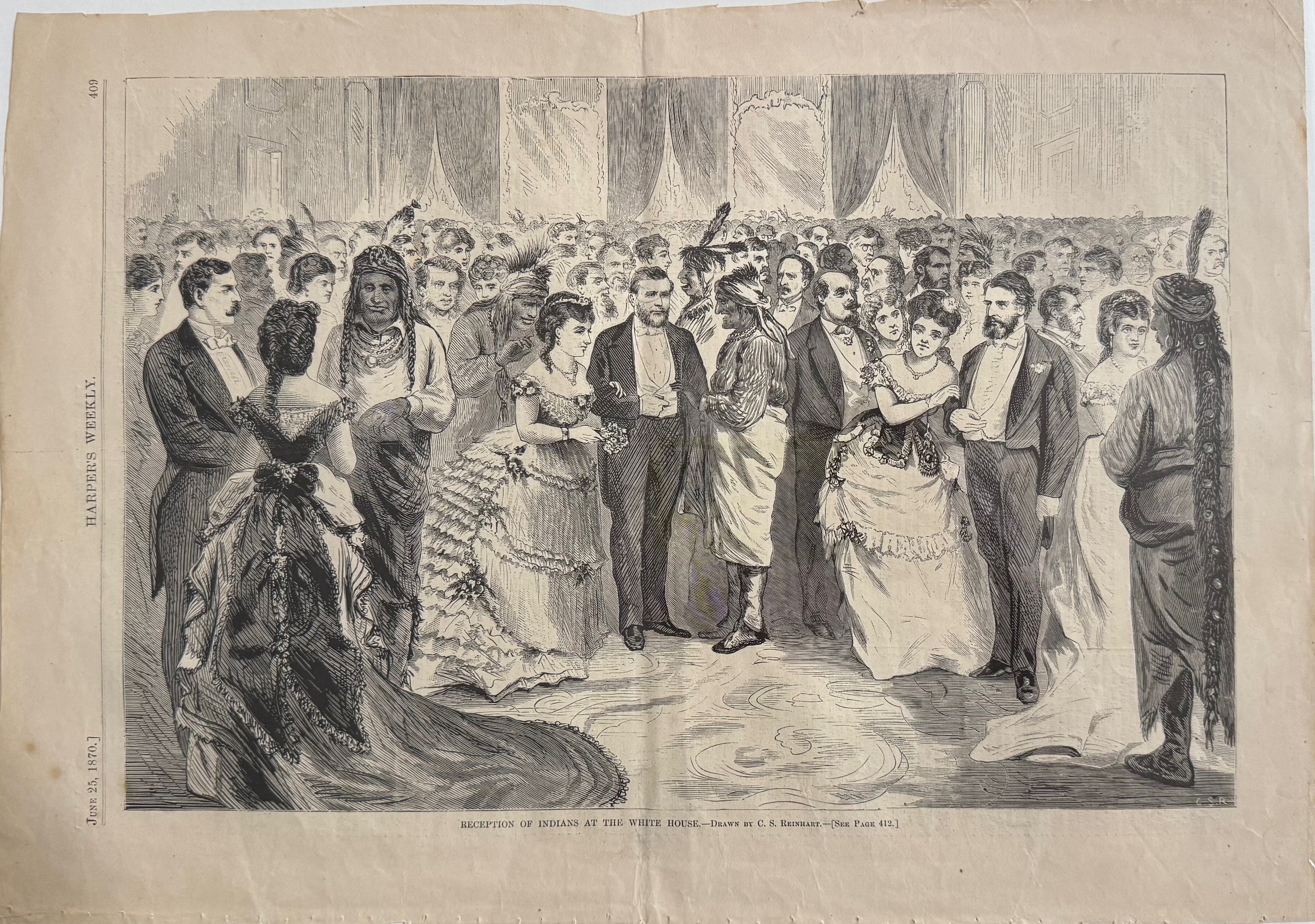 Reception of Indians at the White House