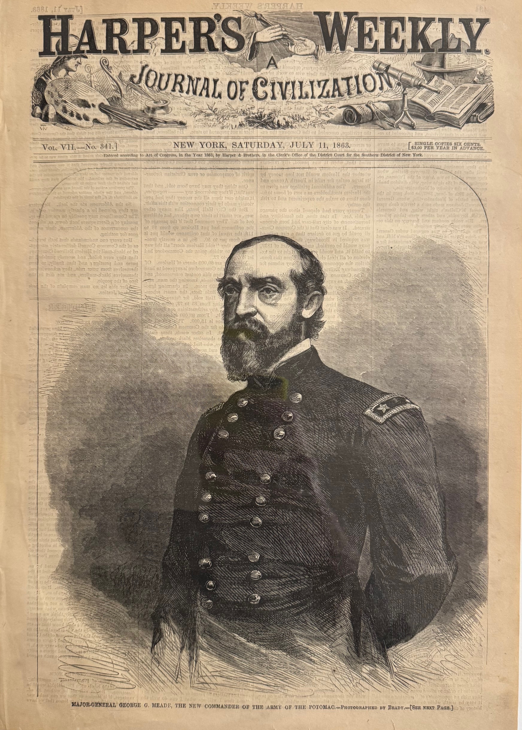 Major-General George G. Meade, The New Commander of the Army of the Potomac