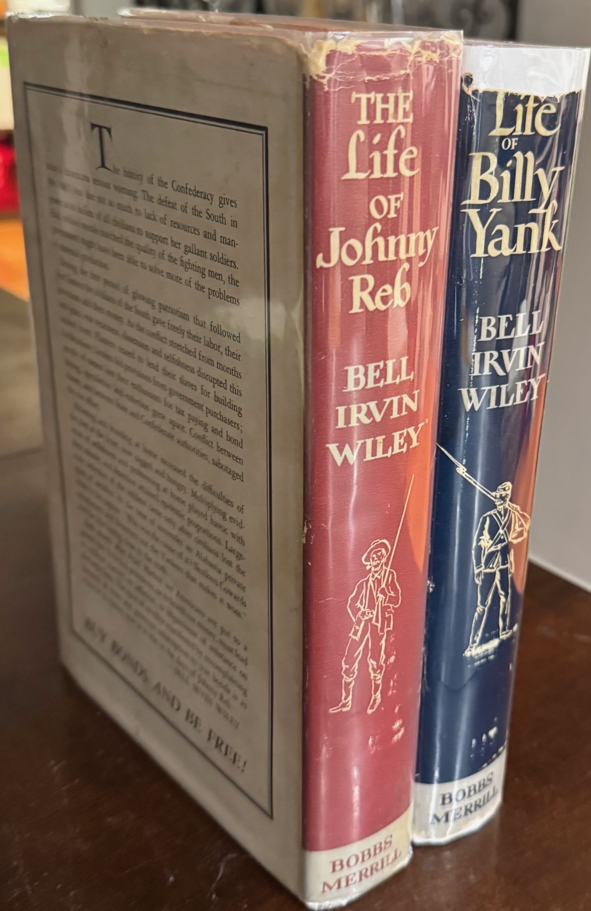Life of Johnny Reb: Common Soldier of the Confederacy (1943) / Life of Billy Yank: Common Soldier of the Union (1952) - 2 Volume Set [Billy Yank Inscribed by Author]