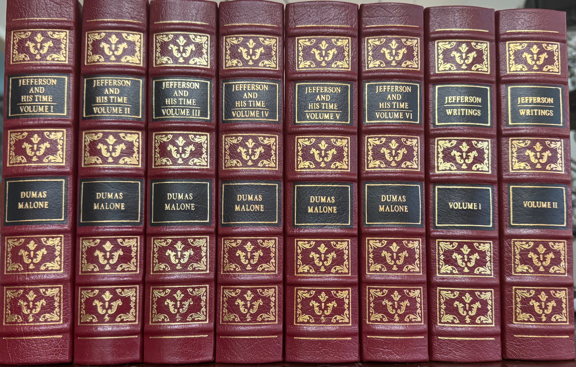 Jefferson and His Time - 6 Volumes and Jefferson Writings - 2 Volumes (8 Volume Collector's Edition Set)