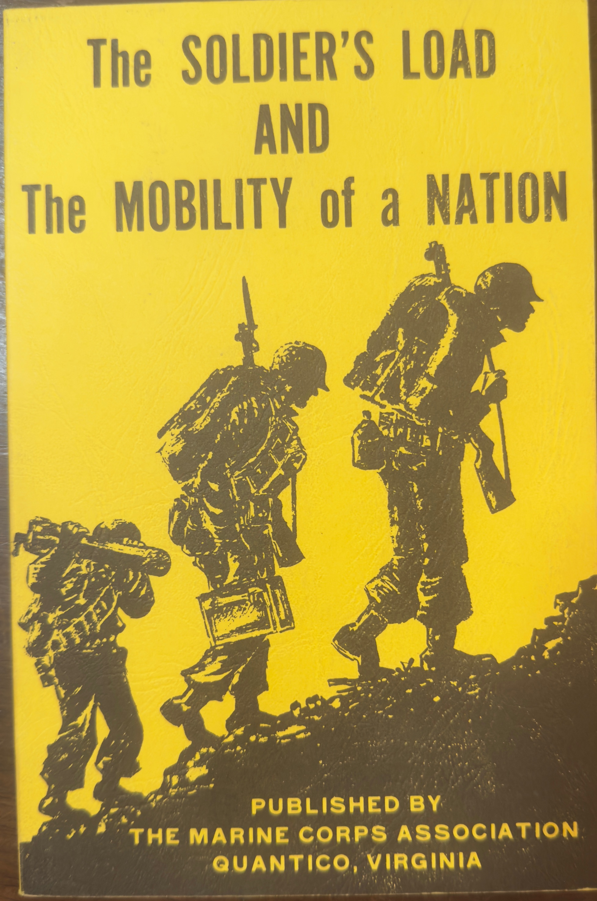 The Soldier's Load and the Mobility of a Nation
