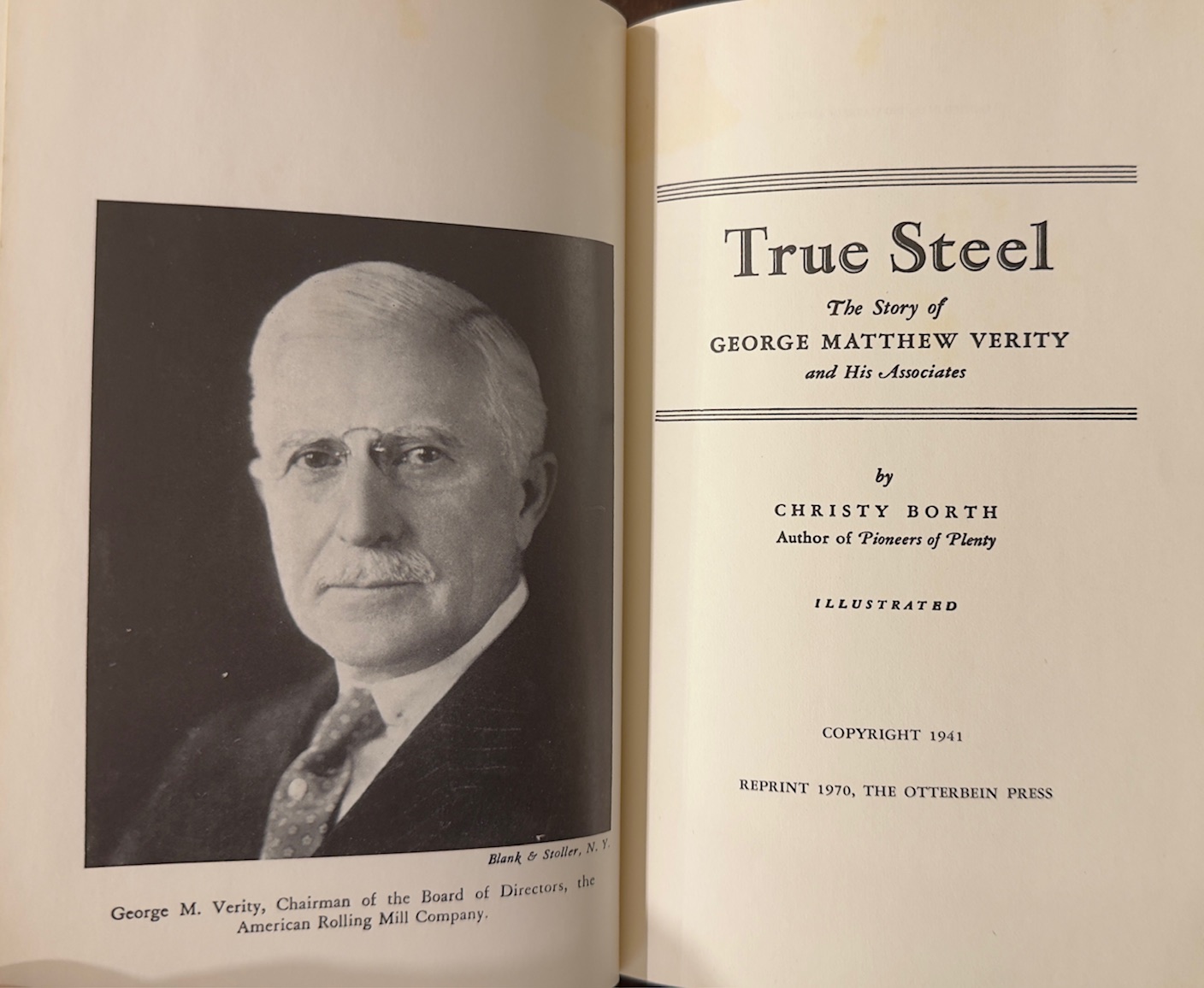 True Steel: The Story of George Matthew Verity and His Associates